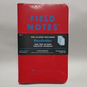New/Sealed Field Notes Winter 2017 Checklist and Date Books -- RESOLUTION